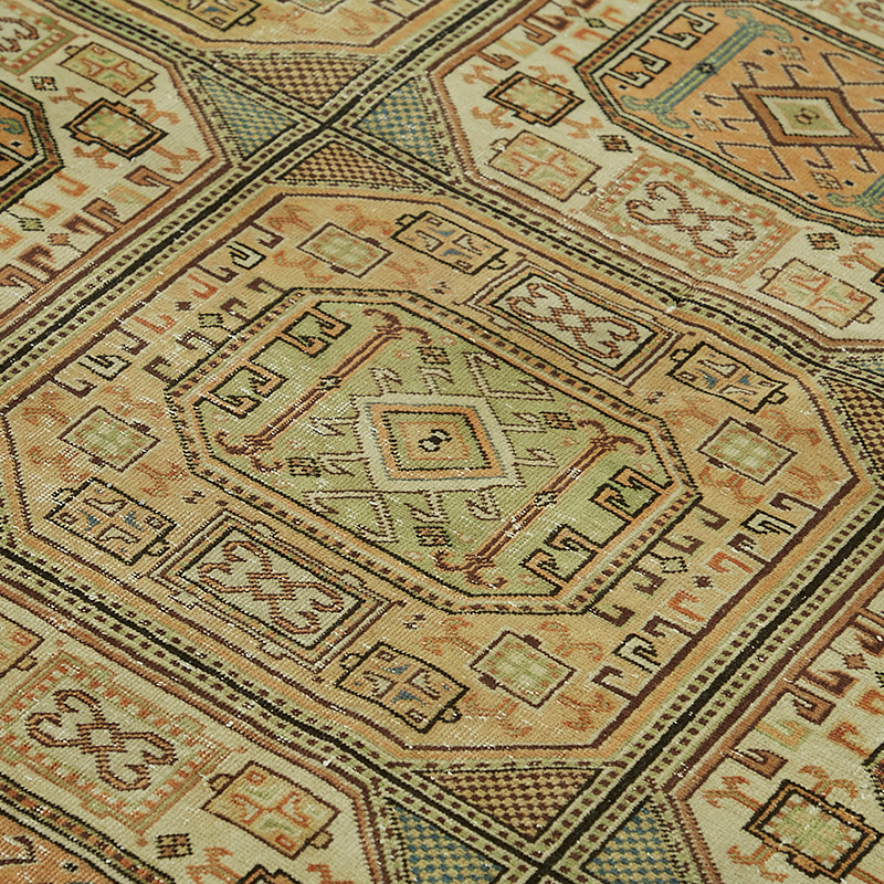Vintage Turkish Hand-Knotted Rug - 6' 5" x 9' 7" (77" x 115") - K0087381