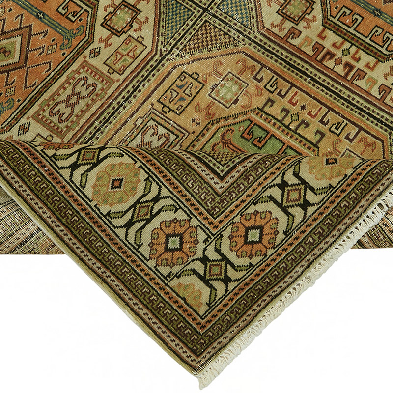 Vintage Turkish Hand-Knotted Rug - 6' 5" x 9' 7" (77" x 115") - K0087381