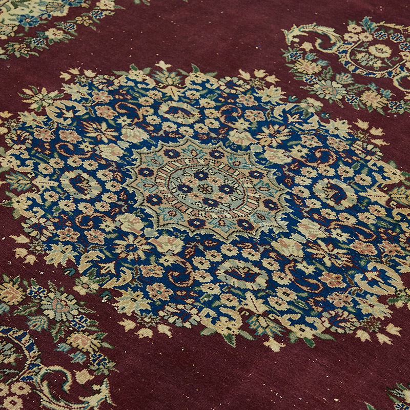 Alfombra Vintage Turca Anudada a Mano - K0087382