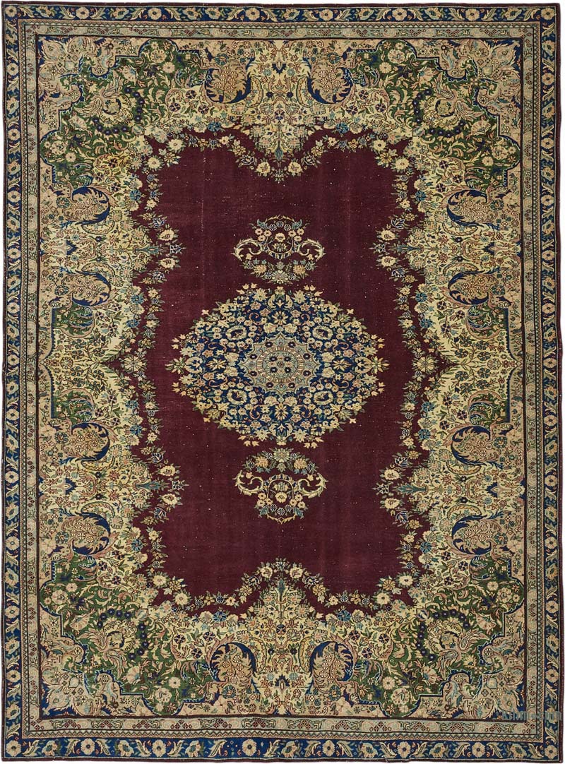 Alfombra Vintage Turca Anudada a Mano - K0087382