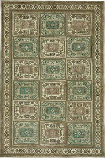 Vintage Turkish Hand-Knotted Rug - 6' 4" x 9' 10" (76" x 118")
