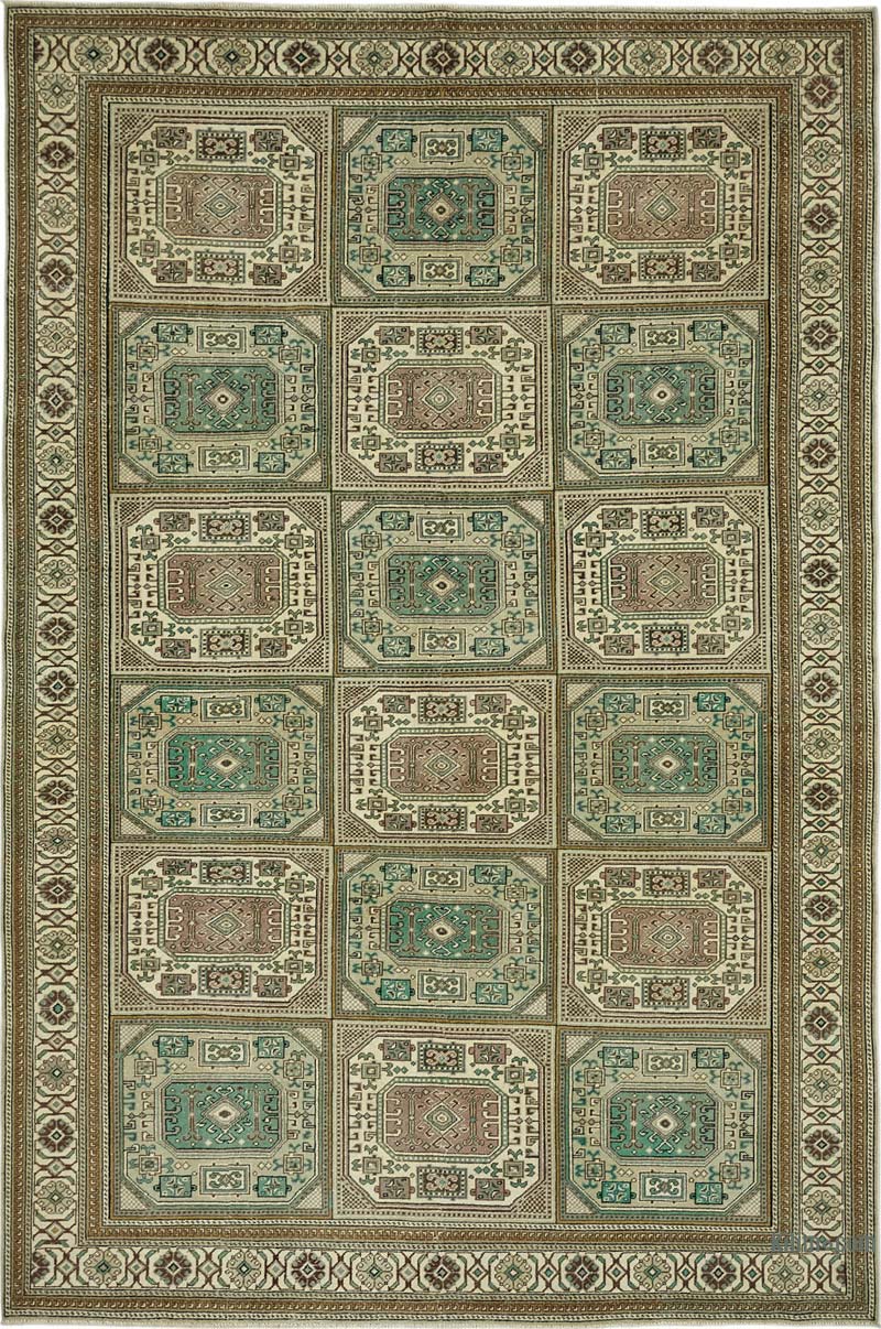 El Dokuma Vintage Halı - K0087383