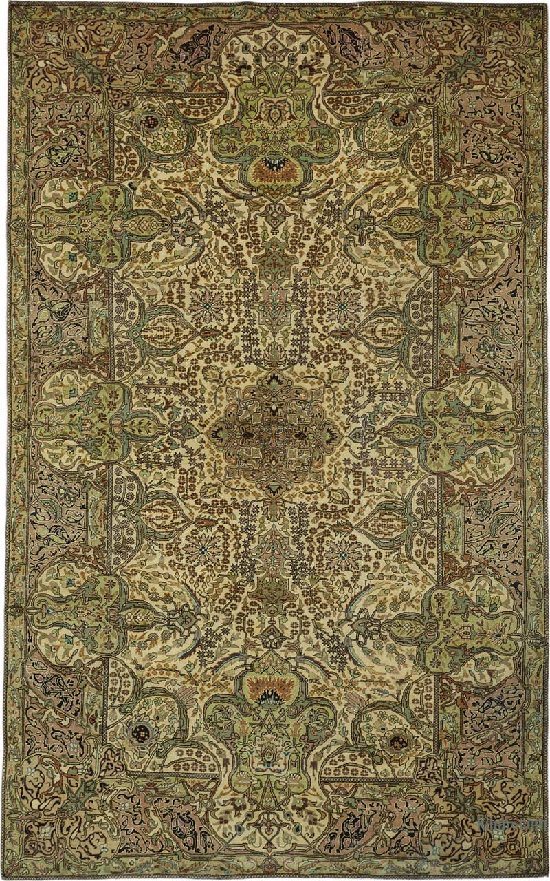 Alfombra Vintage Turca Anudada a Mano - K0087384