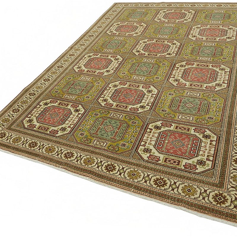 Vintage Turkish Hand-Knotted Rug - 6' 5" x 9' 8" (77" x 116") - K0087385