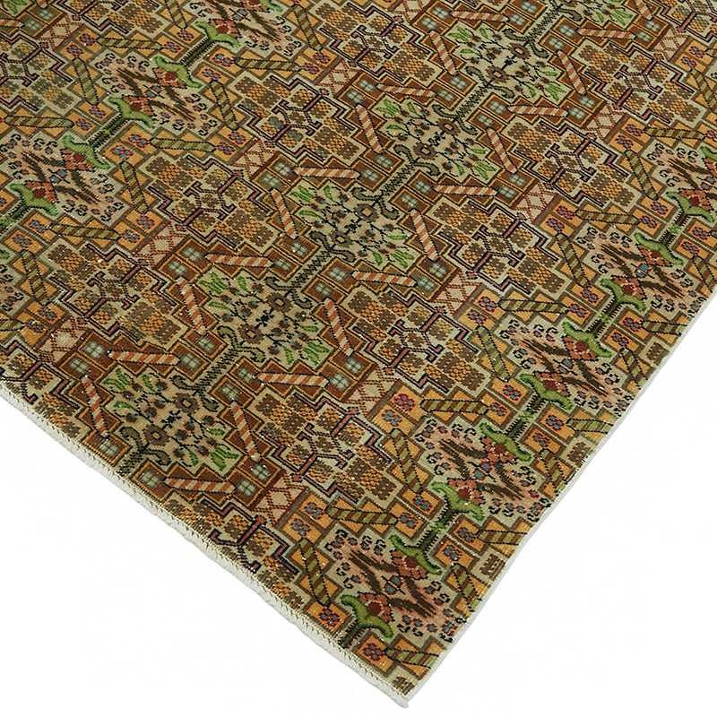 Vintage Turkish Hand-Knotted Rug - 6' 4" x 9' 5" (76" x 113") - K0087386