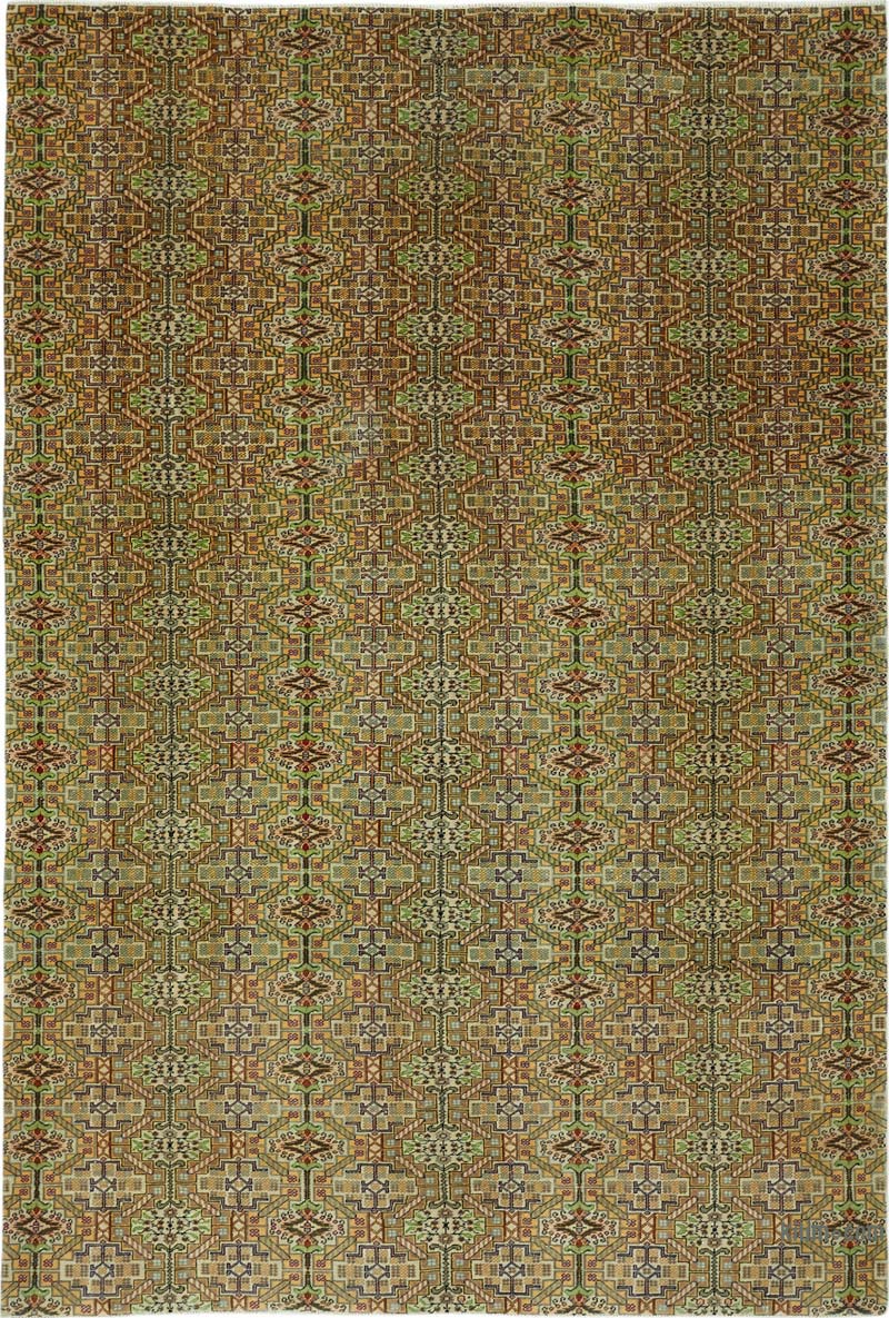 Vintage Turkish Hand-Knotted Rug - 6' 4" x 9' 5" (76" x 113") - K0087386
