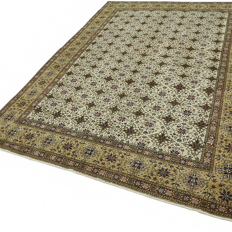 Vintage Turkish Hand-Knotted Rug - 6' 5" x 9' 7" (77" x 115") - K0087387