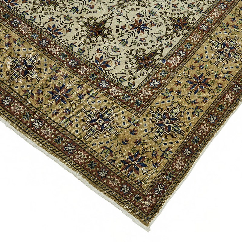 Vintage Turkish Hand-Knotted Rug - 6' 5" x 9' 7" (77" x 115") - K0087387
