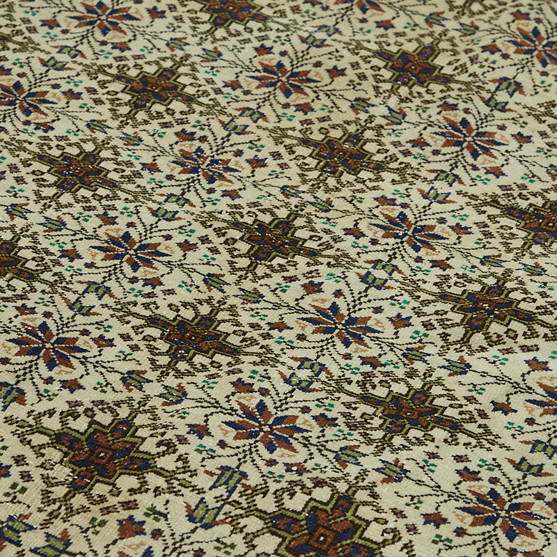 Vintage Turkish Hand-Knotted Rug - 6' 5" x 9' 7" (77" x 115") - K0087387