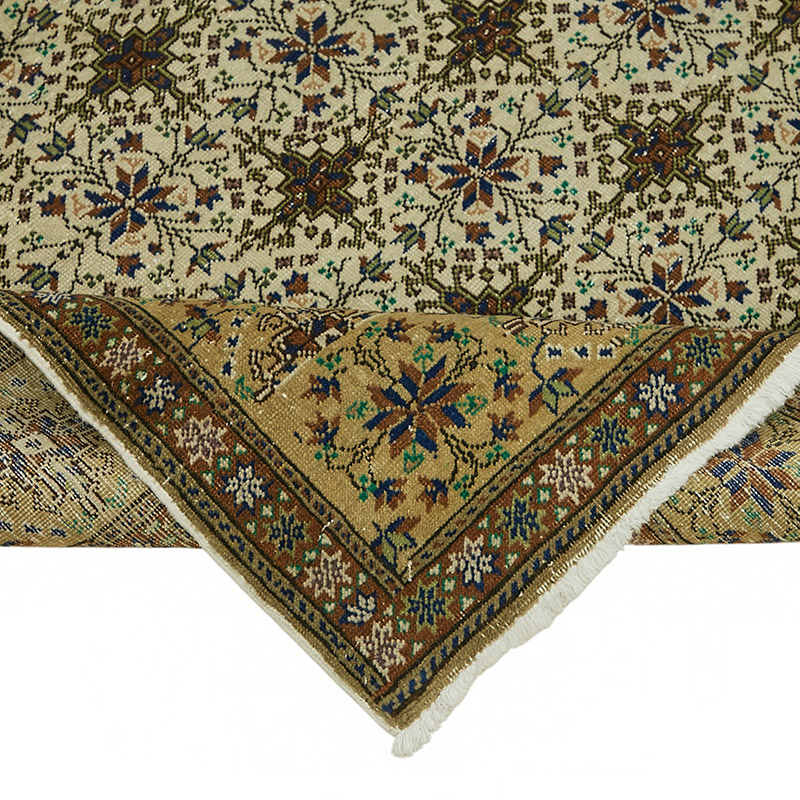 Vintage Turkish Hand-Knotted Rug - 6' 5" x 9' 7" (77" x 115") - K0087387