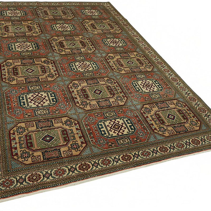 Alfombra Vintage Turca Anudada a Mano - K0087388