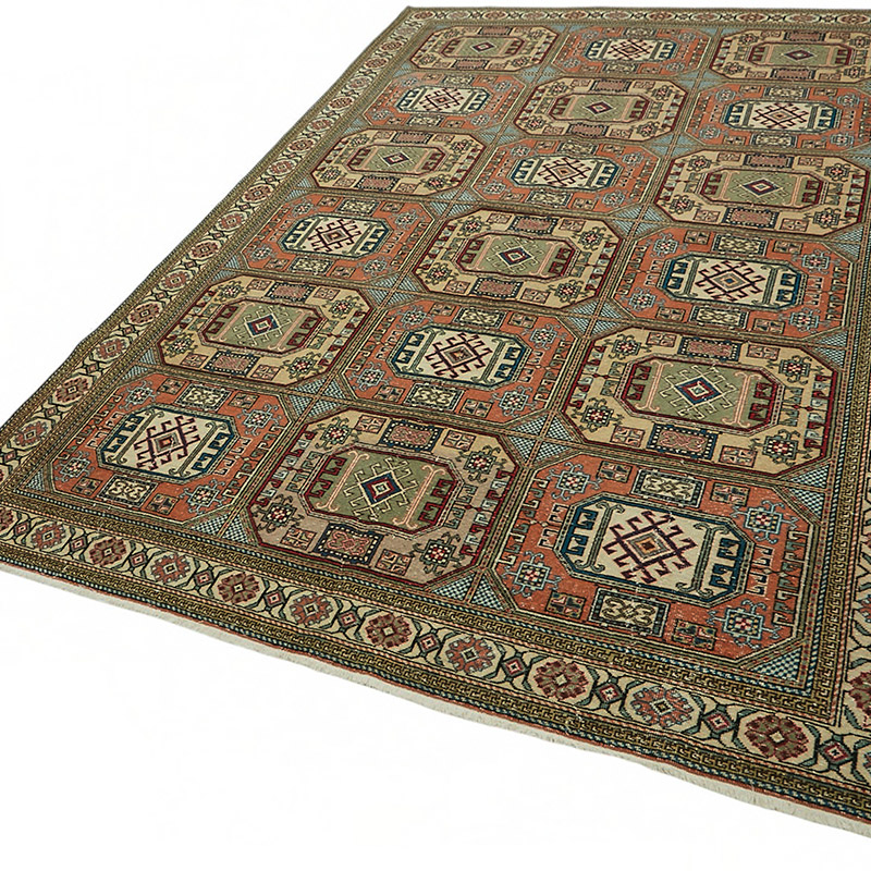 Alfombra Vintage Turca Anudada a Mano - K0087388