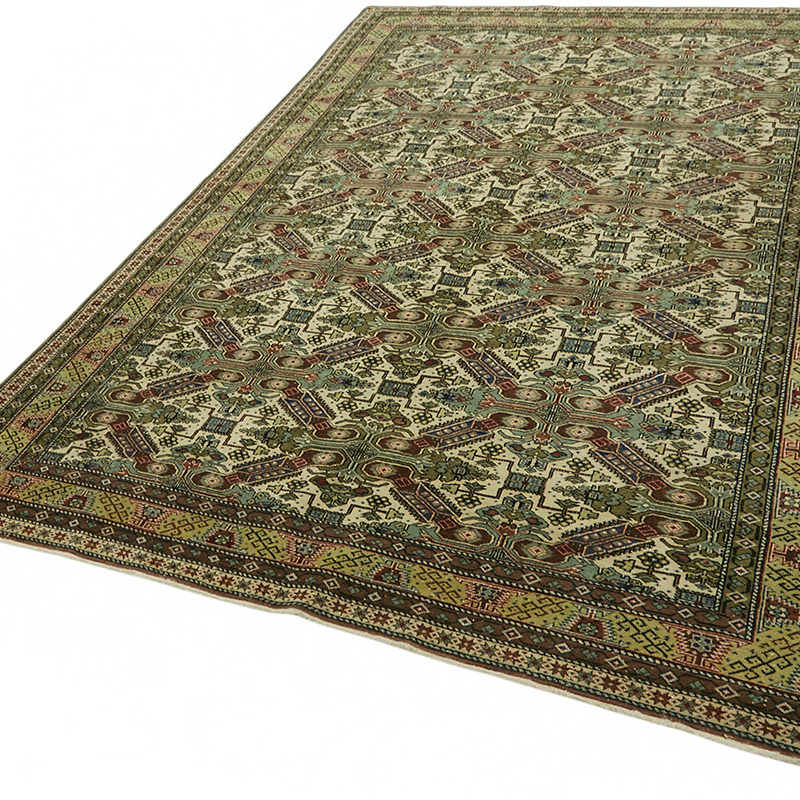 Vintage Turkish Hand-Knotted Rug - 6' 5" x 9' 2" (77" x 110") - K0087389