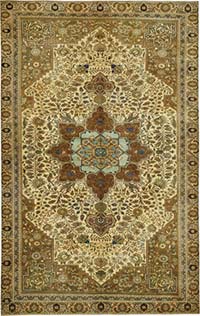 Vintage Turkish Hand-Knotted Rug - 5' 10" x 9' 3" (70" x 111")