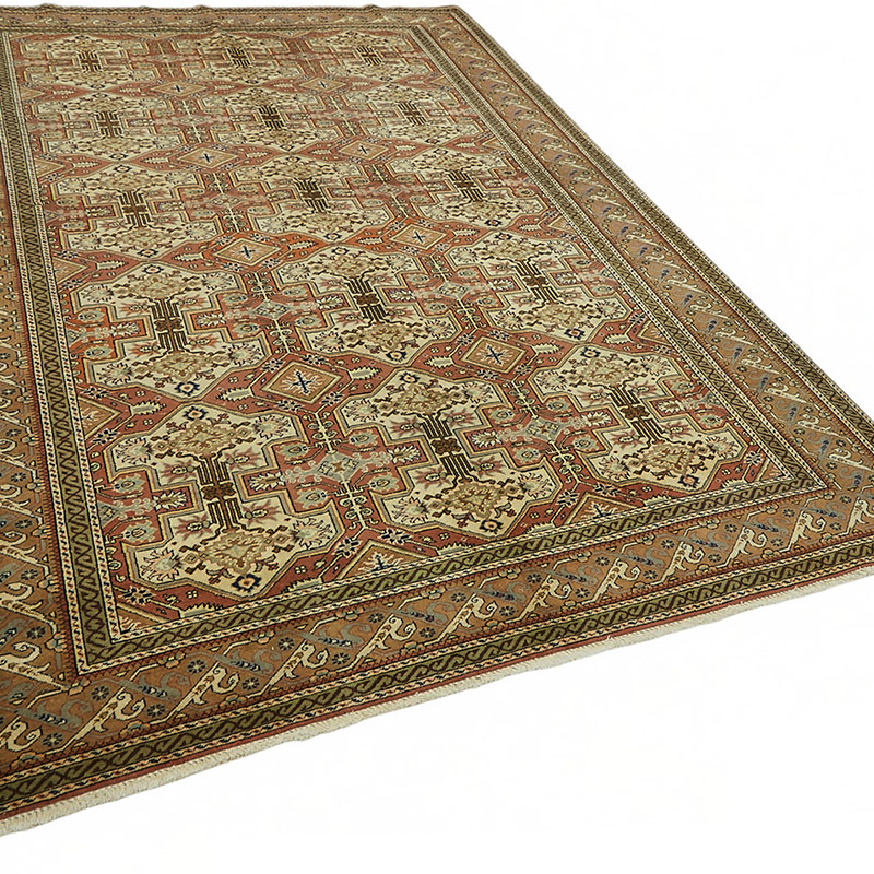 Alfombra Vintage Turca Anudada a Mano - K0087391