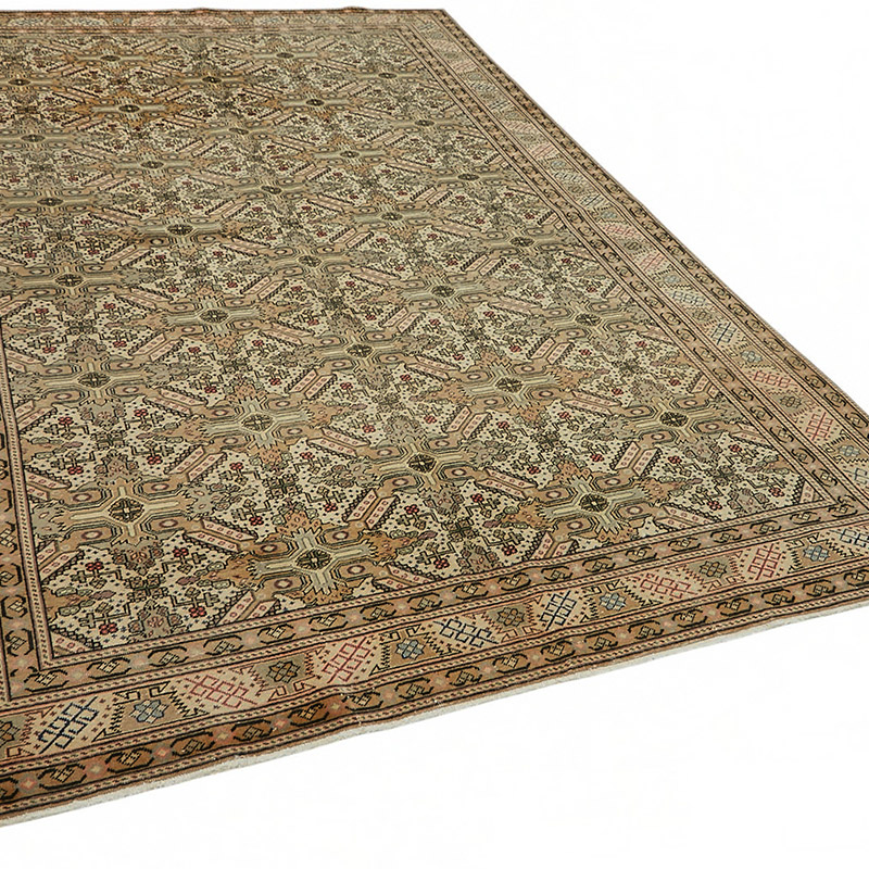 Alfombra Vintage Turca Anudada a Mano - 194 cm x 290 cm - K0087393