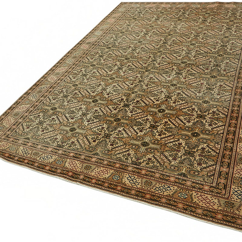 Alfombra Vintage Turca Anudada a Mano - 194 cm x 290 cm - K0087393