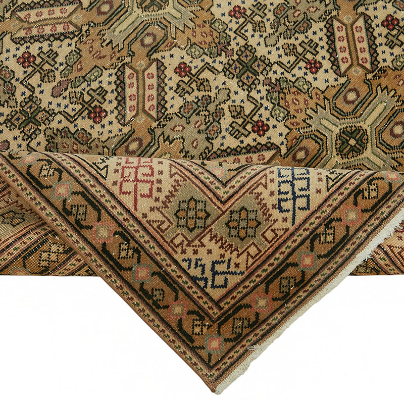 Alfombra Vintage Turca Anudada a Mano - 194 cm x 290 cm - K0087393