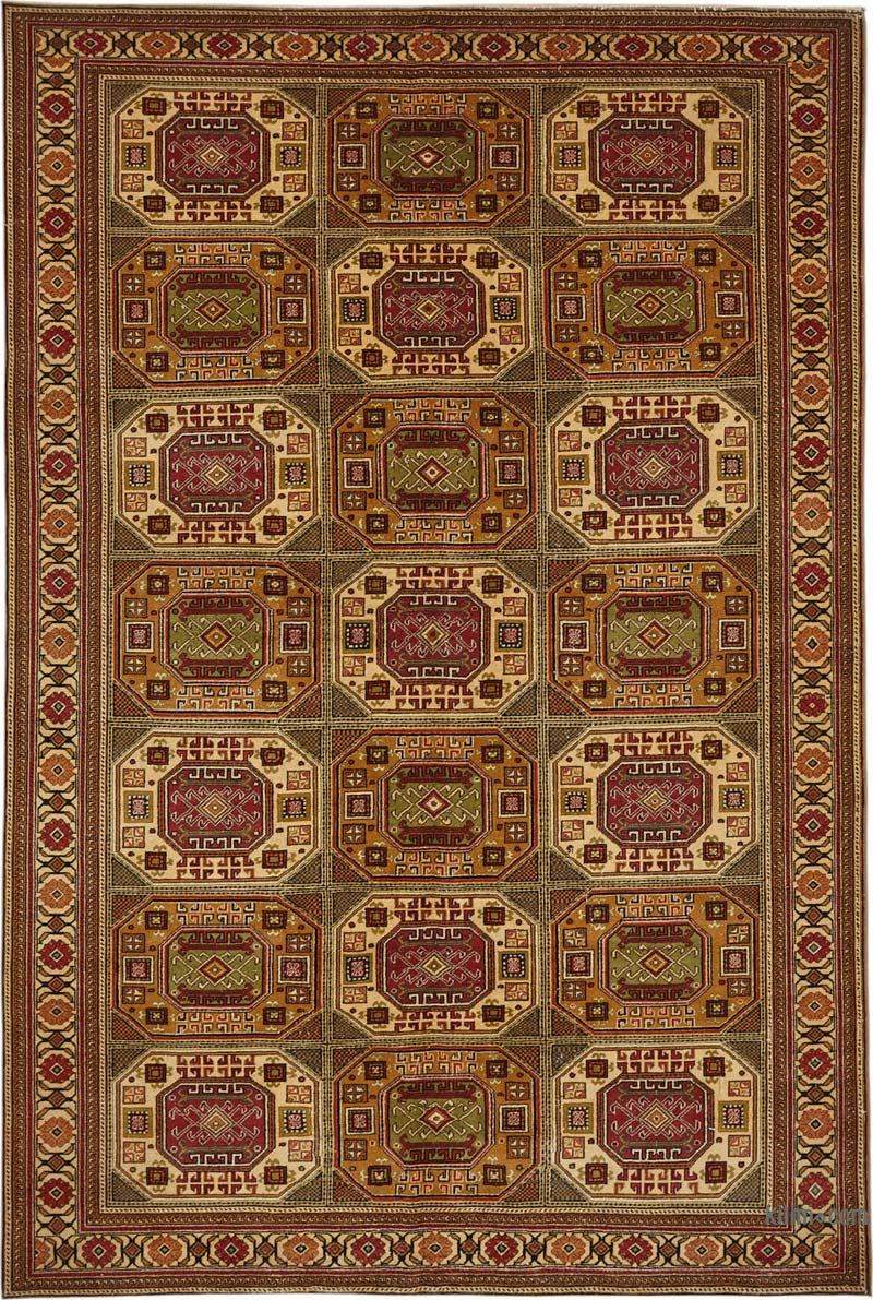 El Dokuma Vintage Halı - K0087394