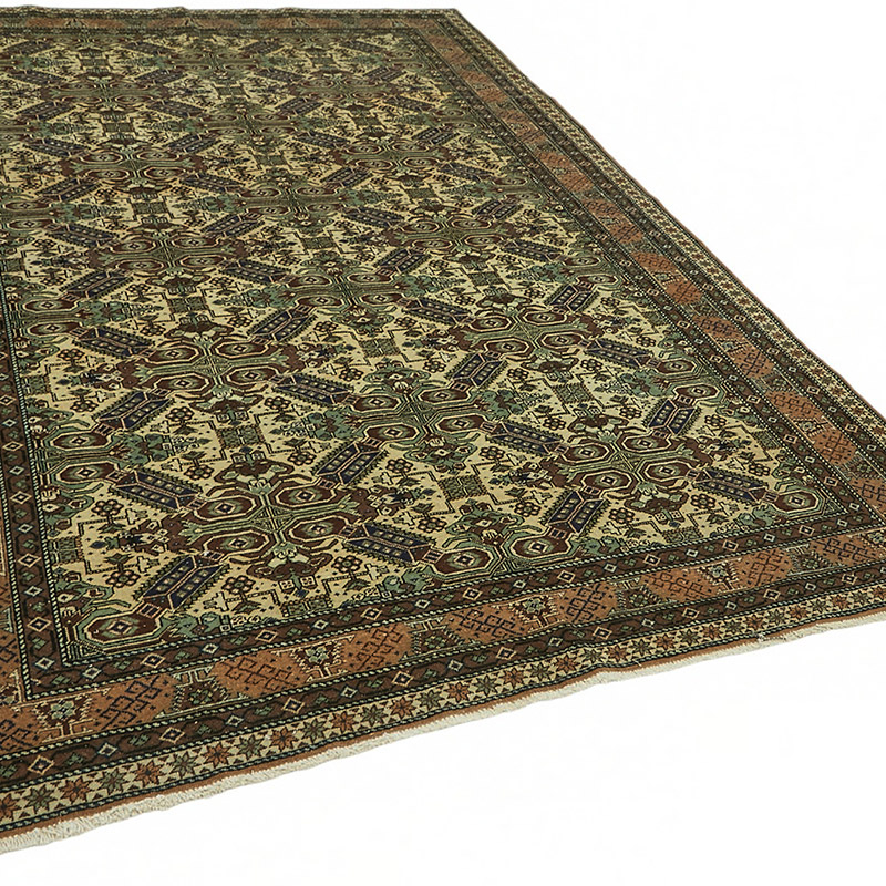Alfombra Vintage Turca Anudada a Mano - K0087396