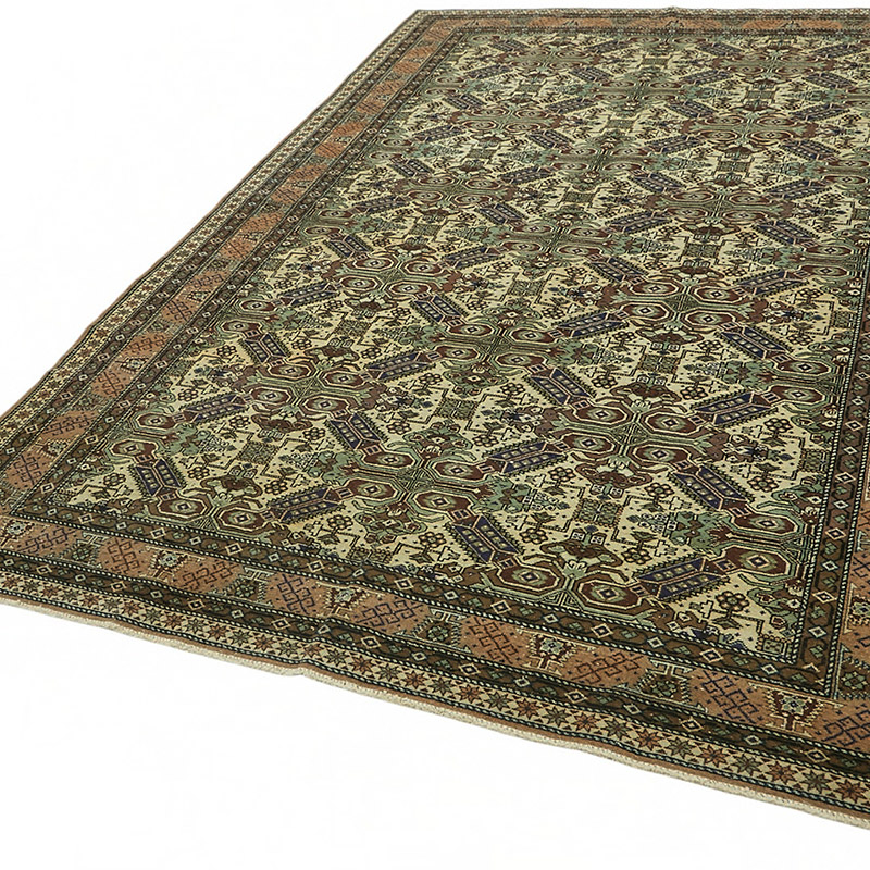 Alfombra Vintage Turca Anudada a Mano - K0087396
