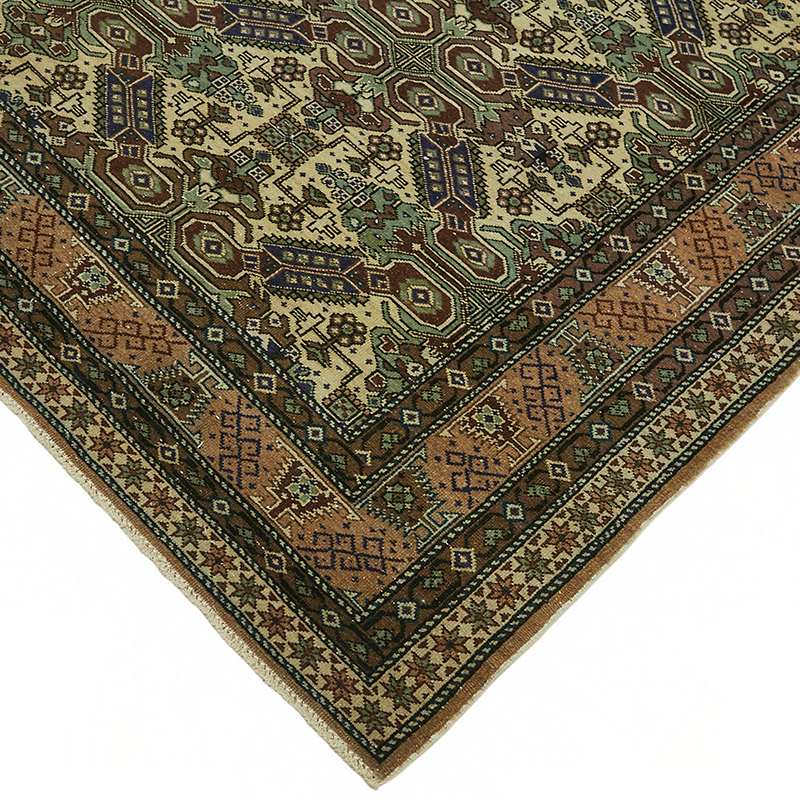 Alfombra Vintage Turca Anudada a Mano - K0087396