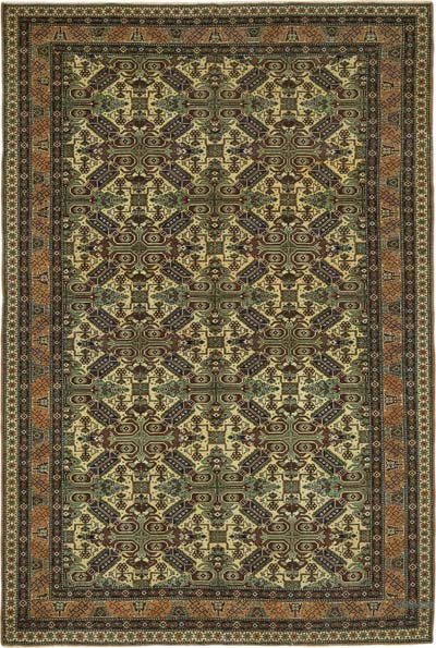 Vintage Turkish Hand-Knotted Rug - 6' 6" x 9' 7" (78" x 115")