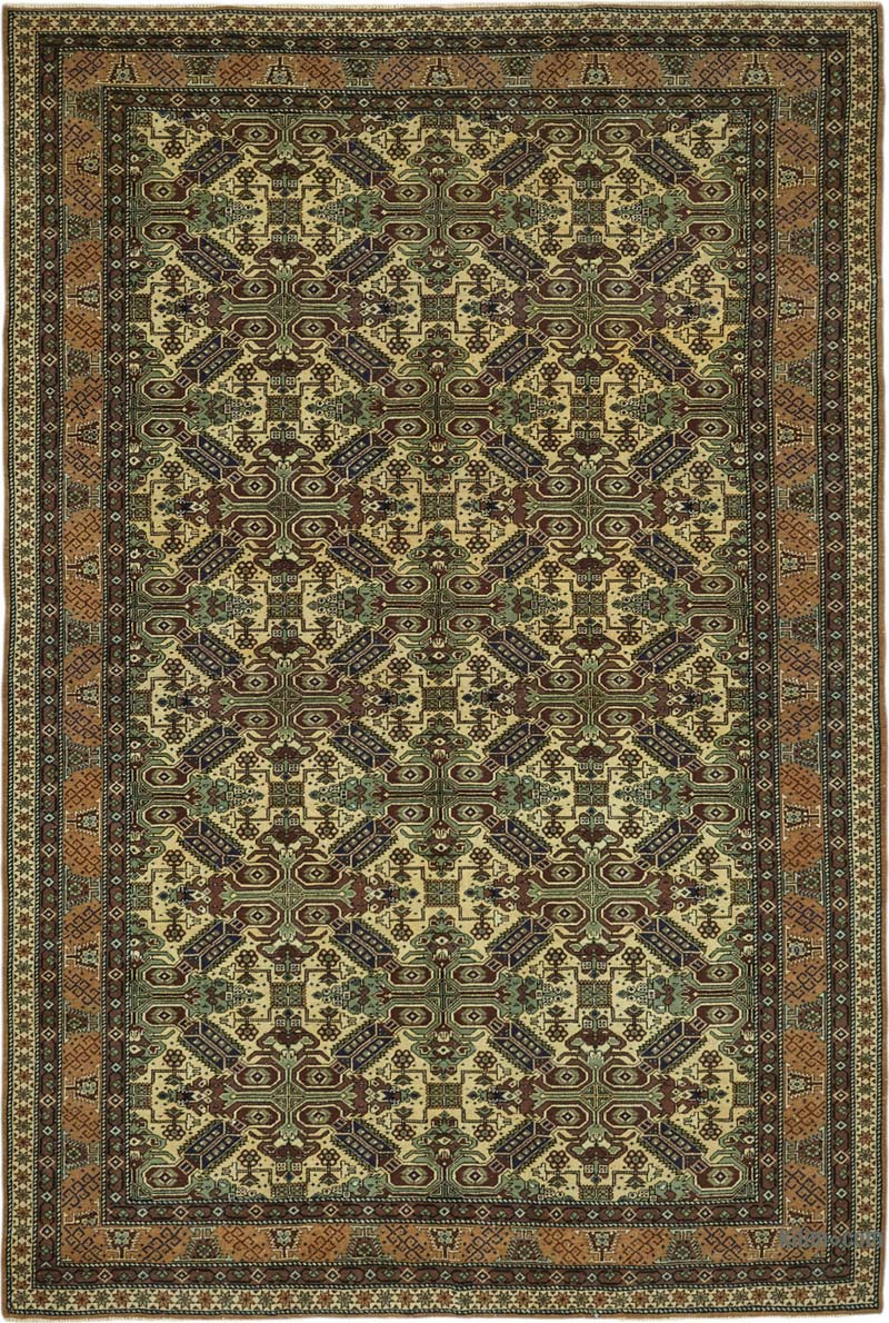 Alfombra Vintage Turca Anudada a Mano - K0087396