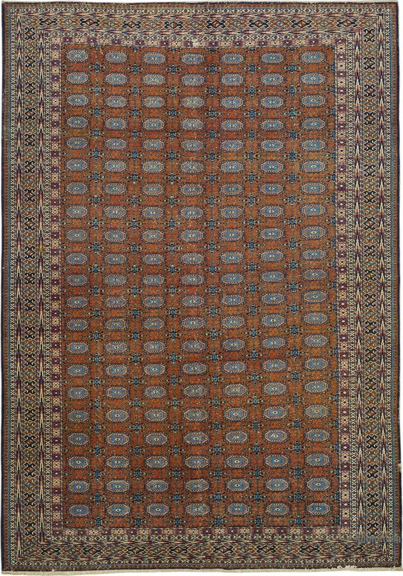 Vintage Turkish Hand-Knotted Rug - 6' 8" x 9' 7" (80" x 115") - K0087398