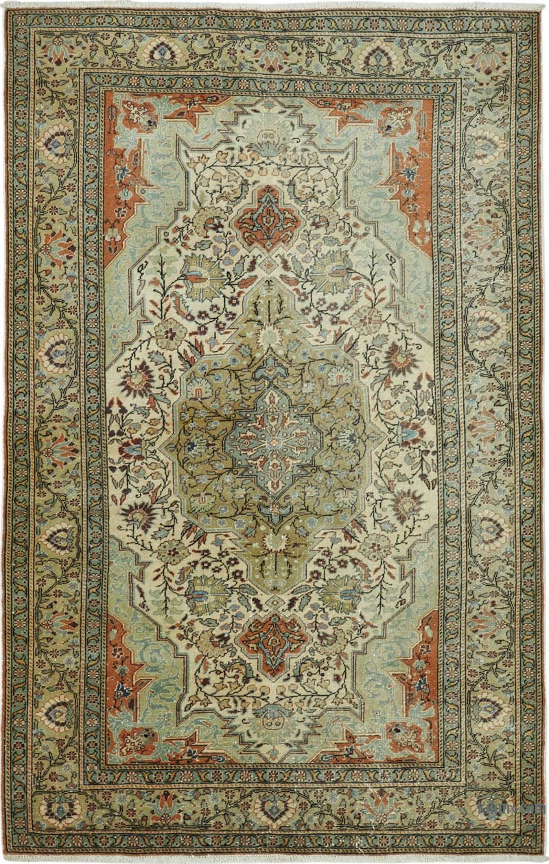 El Dokuma Vintage Halı - K0087400