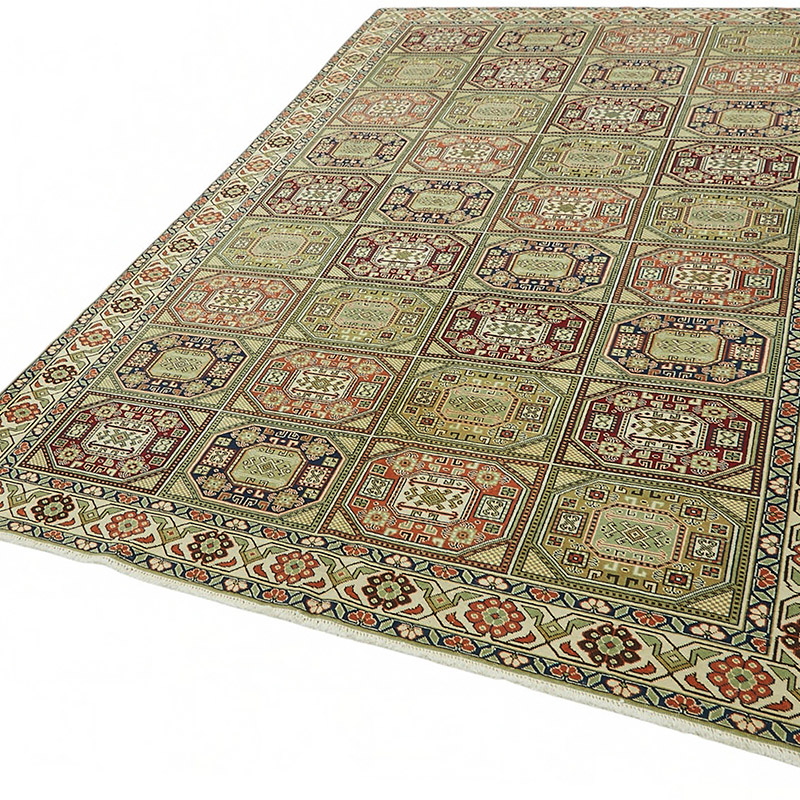 Alfombra Vintage Turca Anudada a Mano - K0087401