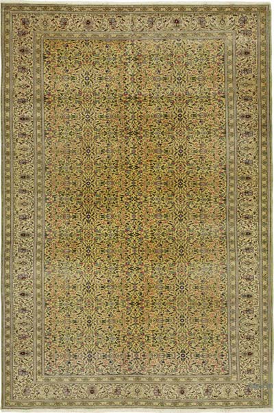 Vintage Turkish Hand-Knotted Rug - 6' 4" x 9' 9" (76" x 117")