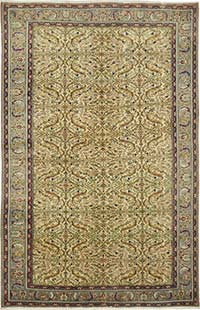 Vintage Turkish Hand-Knotted Rug - 6' 1" x 9' 6" (73" x 114")