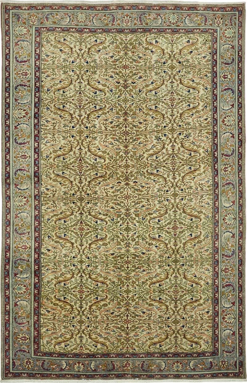 Alfombra Vintage Turca Anudada a Mano - K0087403