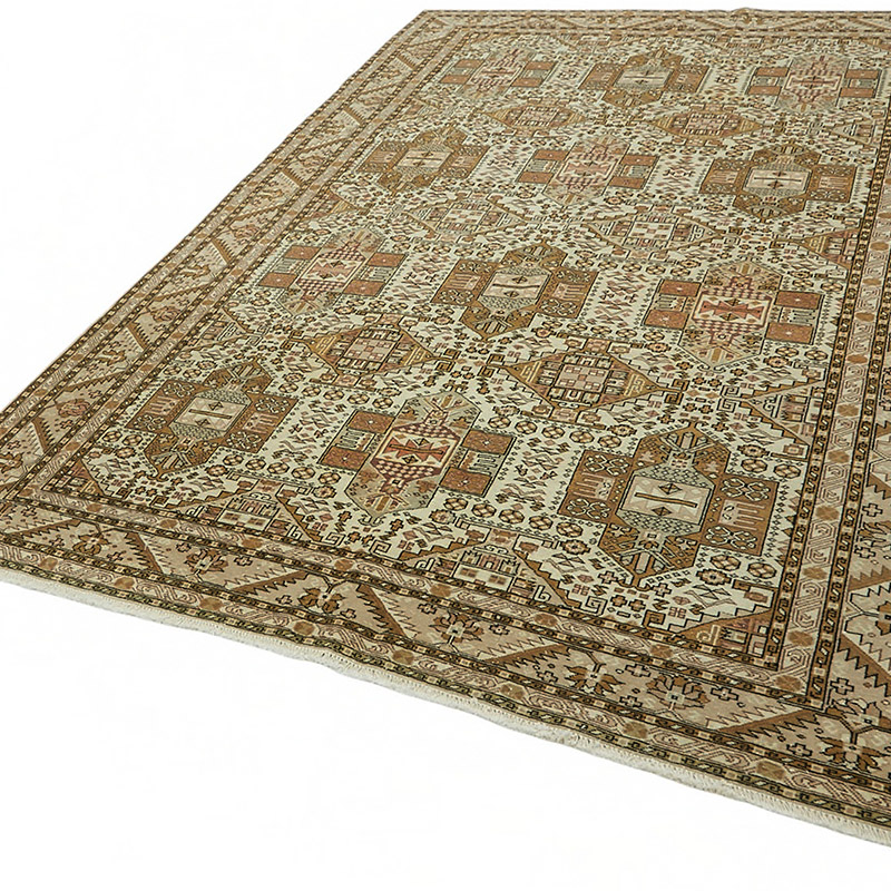 Alfombra Vintage Turca Anudada a Mano - K0087404