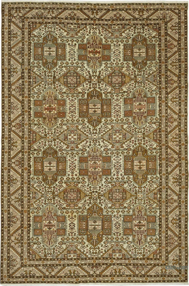 Alfombra Vintage Turca Anudada a Mano - K0087404