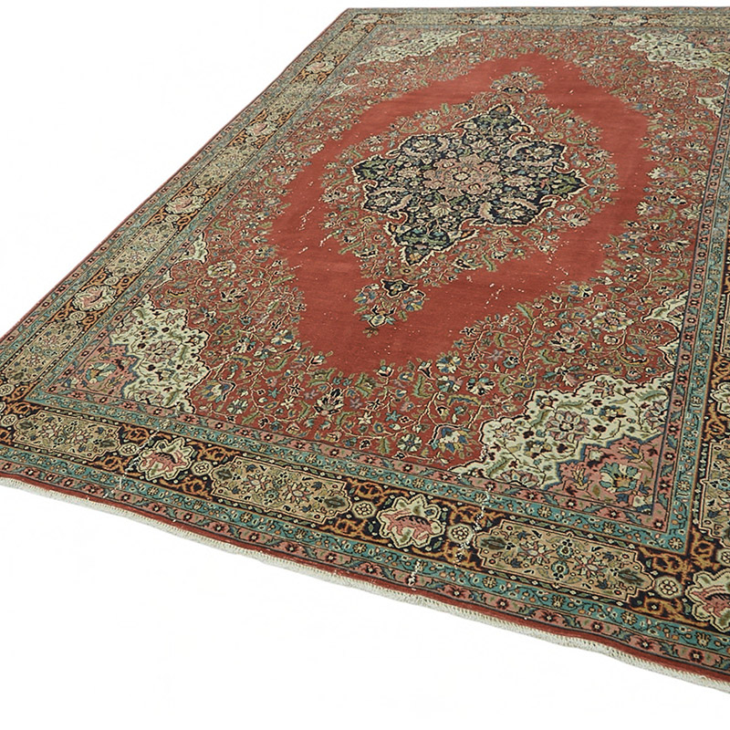 Vintage Turkish Hand-Knotted Rug - 6' 8" x 9' 9" (80" x 117") - K0087405