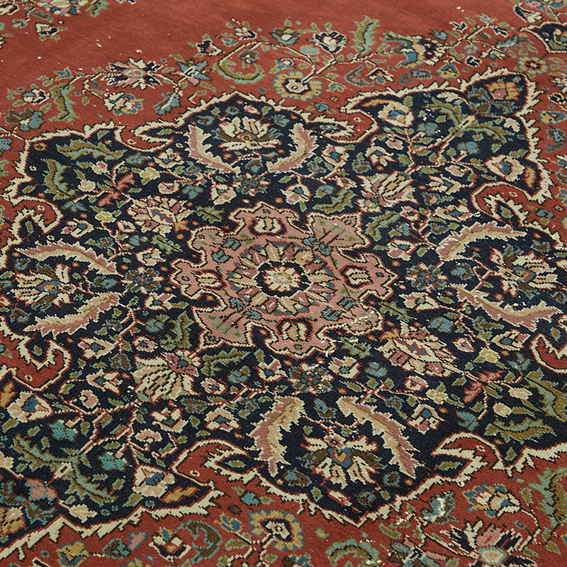 Vintage Turkish Hand-Knotted Rug - 6' 8" x 9' 9" (80" x 117") - K0087405