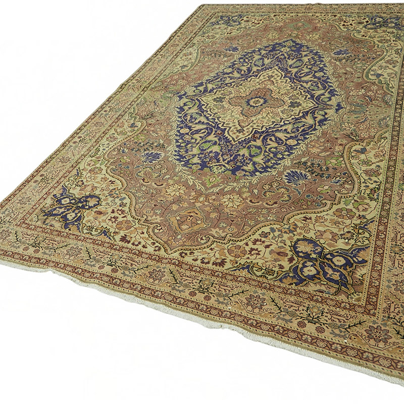 Vintage Turkish Hand-Knotted Rug - 6' 4" x 9' 7" (76" x 115") - K0087408