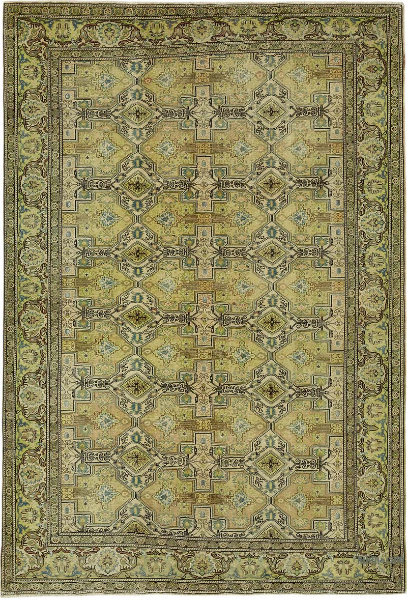 Alfombra Vintage Turca Anudada a Mano - K0087409