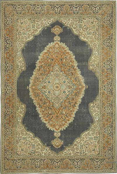 Vintage Turkish Hand-Knotted Rug - 6' 11" x 10' 3" (83" x 123")
