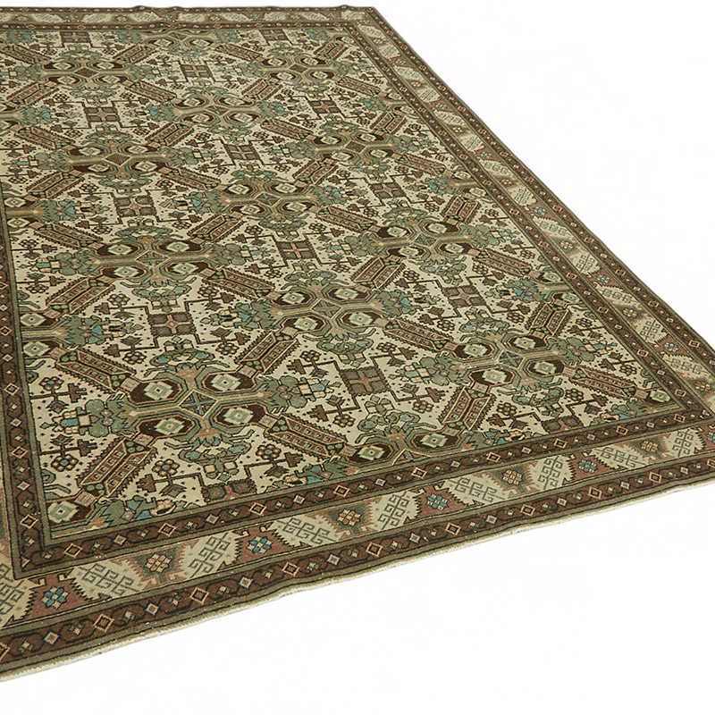 Vintage Turkish Hand-Knotted Rug - 6' 3" x 9' 5" (75" x 113") - K0087412