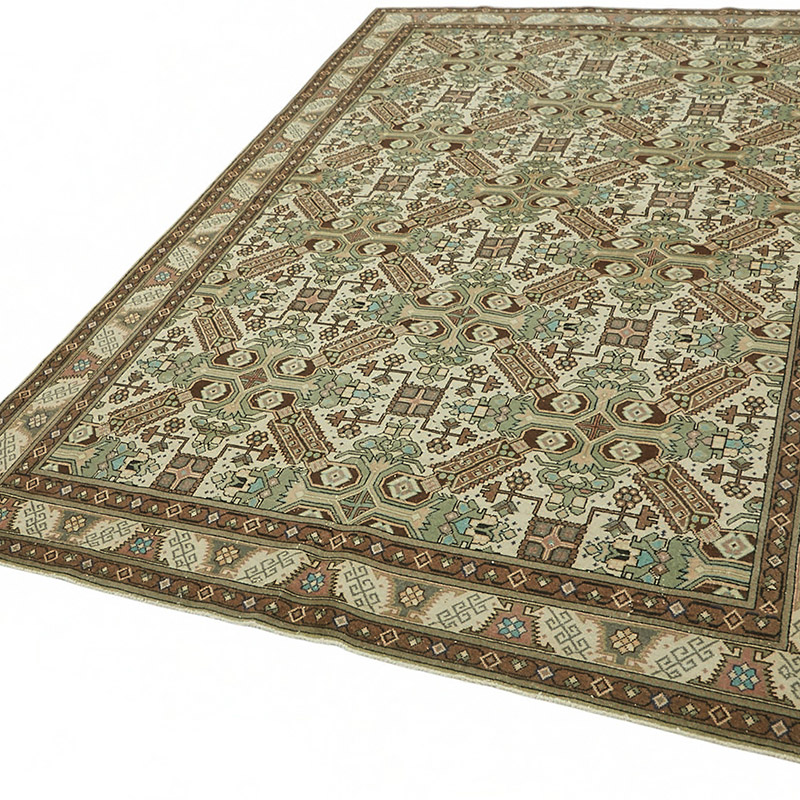 Vintage Turkish Hand-Knotted Rug - 6' 3" x 9' 5" (75" x 113") - K0087412