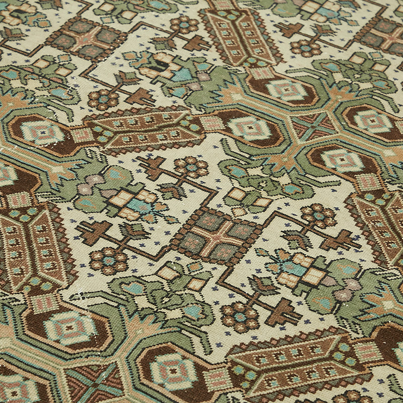 Vintage Turkish Hand-Knotted Rug - 6' 3" x 9' 5" (75" x 113") - K0087412