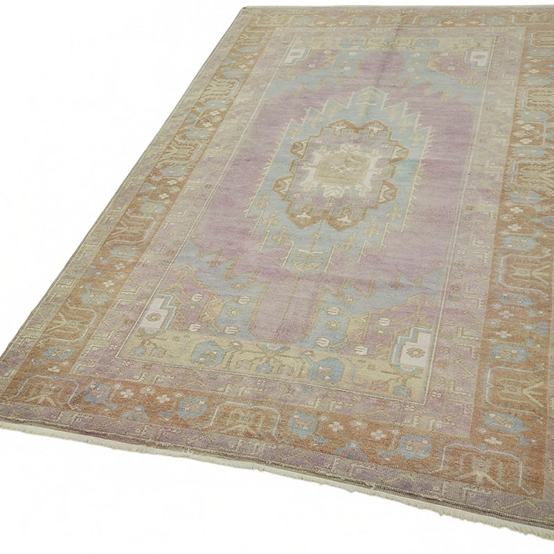 Alfombra Vintage Turca Anudada a Mano - 120 cm x 209 cm - K0087579