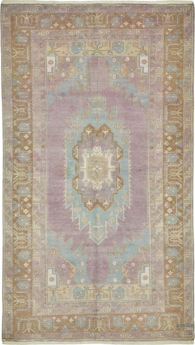 Alfombra Vintage Turca Anudada a Mano - 120 cm x 209 cm