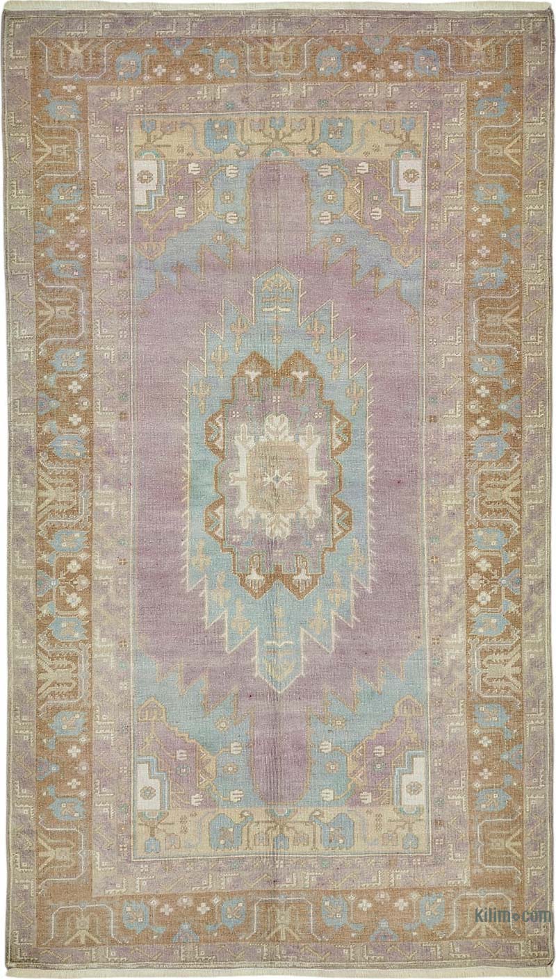 Alfombra Vintage Turca Anudada a Mano - 120 cm x 209 cm - K0087579