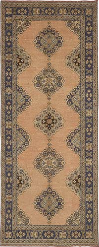 Vintage Turkish Hand-Knotted Rug - 4' 6" x 11' 4" (54" x 136")
