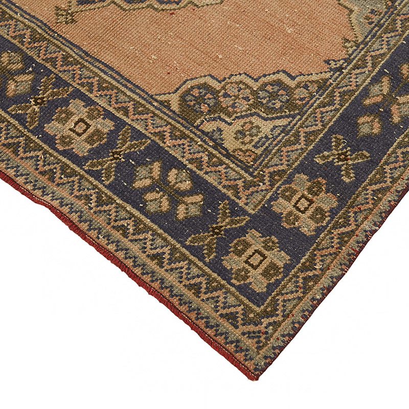 Alfombra Vintage Turca Anudada a Mano - 137 cm x 346 cm - K0087581