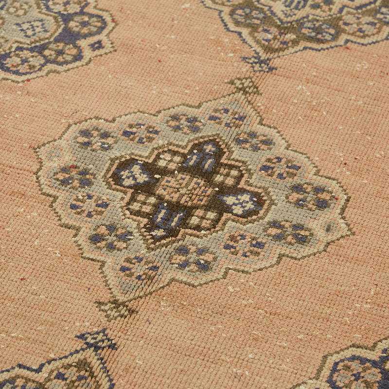 Alfombra Vintage Turca Anudada a Mano - 137 cm x 346 cm - K0087581